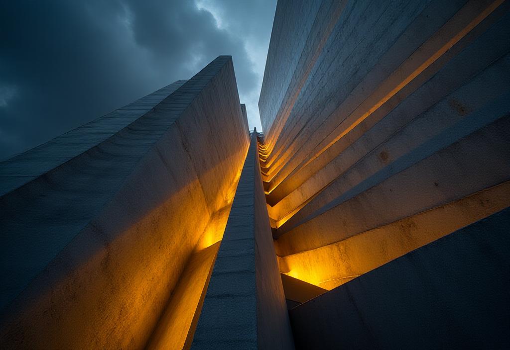 Abstract architectural representation of structure and law